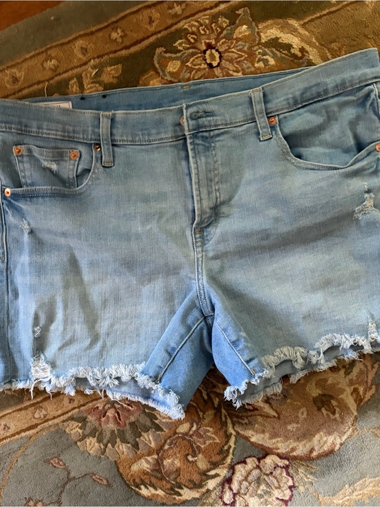 GAP Pants - GAP Light Blue Denim Mid-Rise Shorts